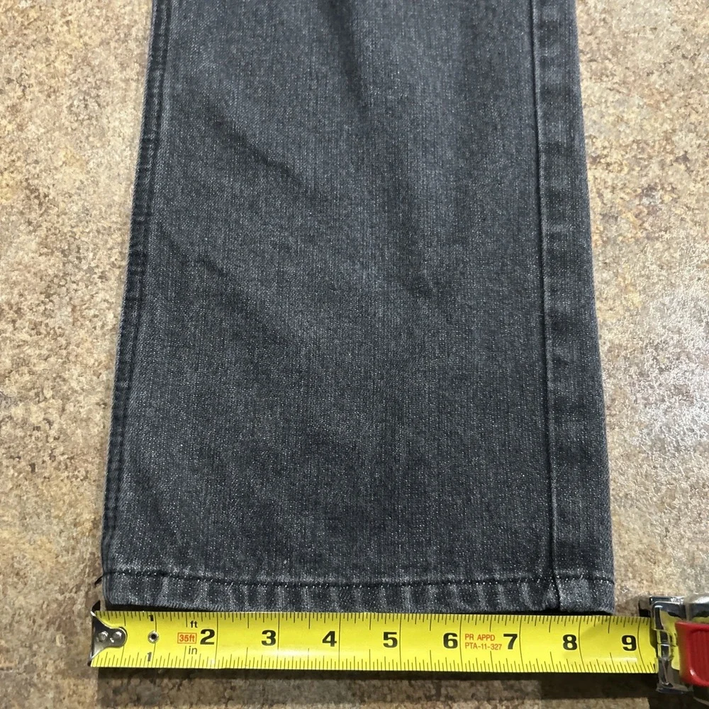 Vintage Y2k Rocawear Jeans Mens Size 36x30 Black Hip Hop Straight Flap